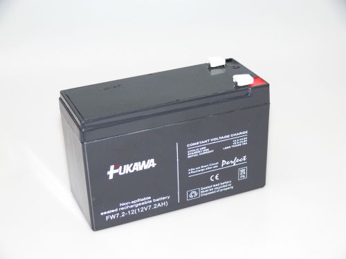 Akumulátor olověný gelový Fukawa 12V 7,2Ah Pb - faston 6.35mm