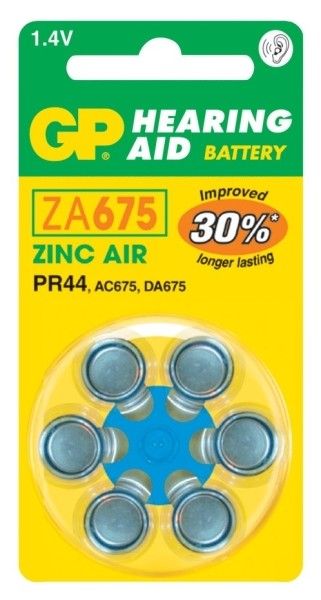 Baterie do naslouchadla ZA675 GP GP Batteries