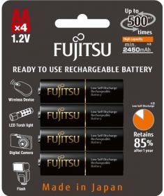 Baterie Fujitsu 2500mAh HR-3UTHCEX - 4ks