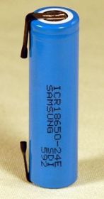 Baterie Samsung ICR 18650 Li-ion 3.7V 3000mAh - pájecí vývody