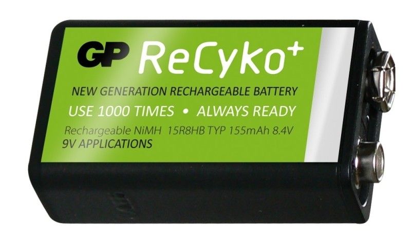 Nabíjecí baterie 9V 155mAh GP ReCyko+ GP Batteries