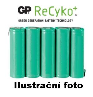 Nabíjecí baterie AA 2050 mAh GP recyko+ 6V - páskové vývody GP Batteries