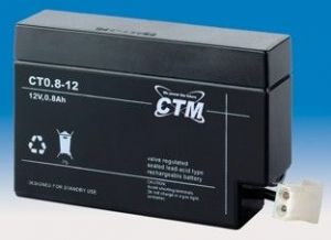 Olověný gelový akumulátor 12V / 0,8Ah, rozměr 96 x 25 x 62mm
