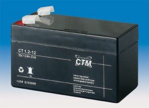 Olověný gelový akumulátor 12V / 1,2Ah, rozměr 97 x 43 x 58mm