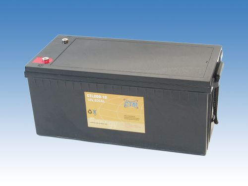 Olověný gelový akumulátor 12V / 200Ah, rozměr 520 x 240 x 220 mm CTL CTM Components GmbH, Německo