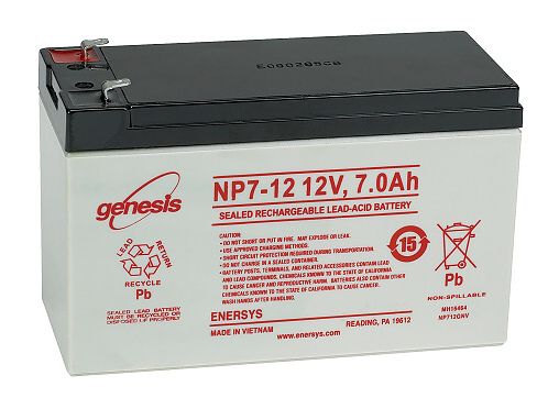Olověný gelový akumulátor 12V / 7Ah, rozměr 151 x 65 x 94 mm Genesis EnerSys Genesis